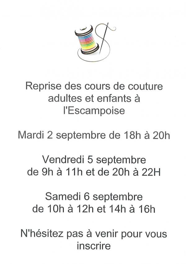 COURS DE COUTURE